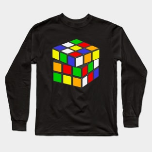 Vintage Rubik Cube Long Sleeve T-Shirt